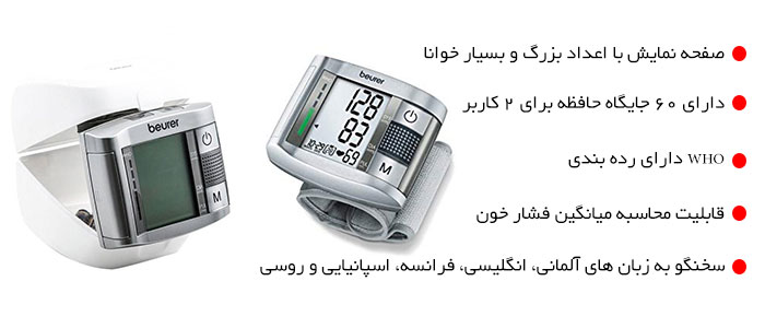 فشارسنج دیجیتالی بیورر مدل BC19
